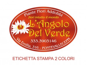 Etichette adesive grandi per fioristi, fiorai e vivaisti (mm 60x40)  (cod.106G)